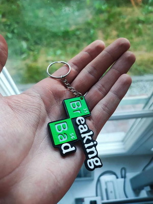 Breaking Bad keychain made-to-order with series logo