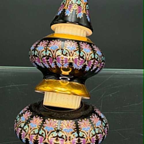 Vintage porcelain perfume bottle by Cosmetics Chaloulos used
