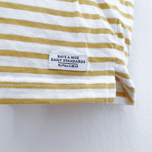 Pull & Bear striped T-shirt like new, size Large, cotton
