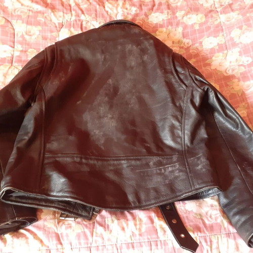 Leather jacket used, size M, black