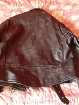 Leather jacket used, size M, black