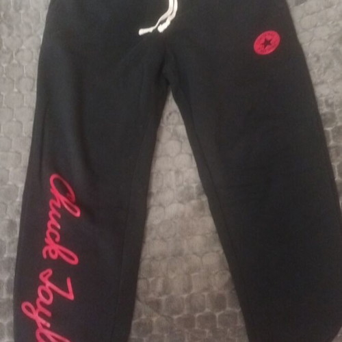 Converse black cotton sweatpants like new, size S