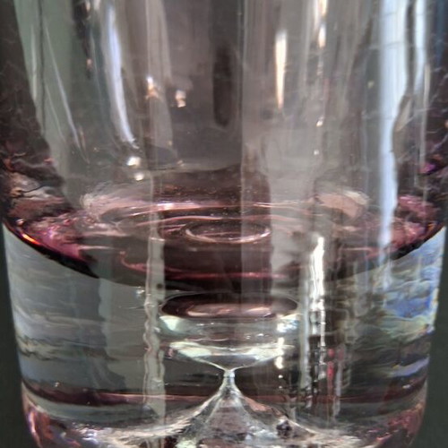 Vintage handmade purple carafe new