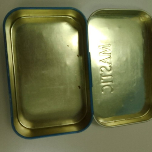 Metal vintage box from Chios gum like new