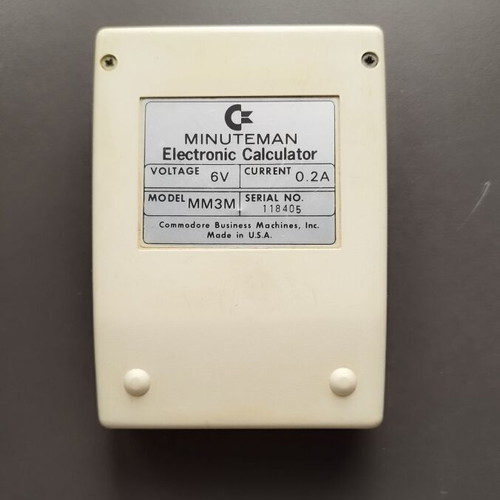 Commodore Minuteman MM3R electronic calculator used, not working