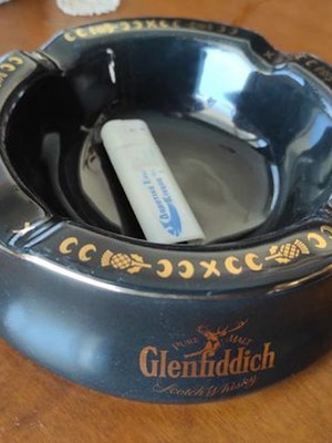 Μεγάλο τασάκι Glenfiddich μεταχειρισμένο, διάμετρος 20 εκατοστά
