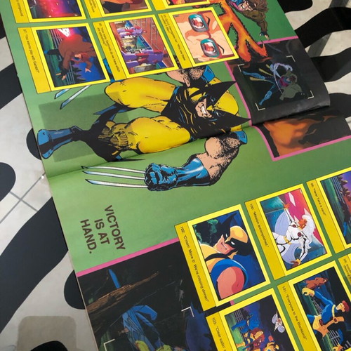 X-Men ‘92 Jim Lee Sticker Album like new with 156 stuck stickers