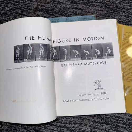 Leonardo da Vinci On the Human Body & Eadweard Muybridge The Human Figure in Motion books