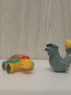 Kinder Surprise Joy Summer Time Sea World Funny Water Animals figures used, set