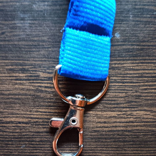 Blue lanyard for keys like new