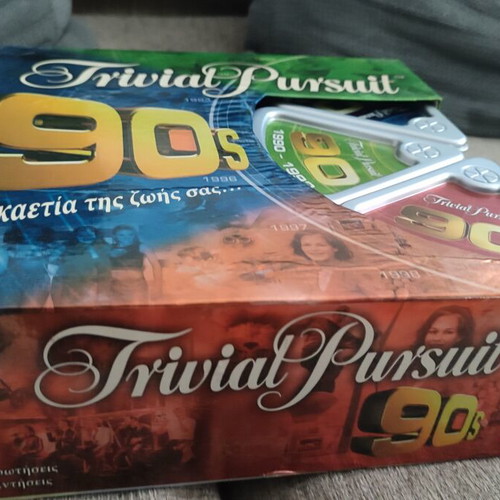 Trivial Pursuit 90s used, collectible edition with 1,800 questions