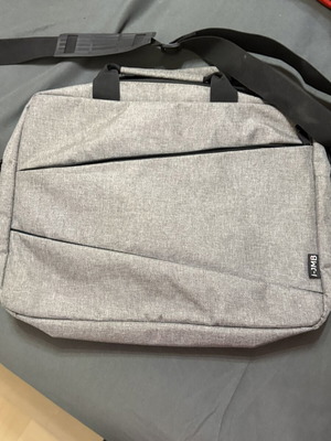 Laptop shoulder bag like new, gray