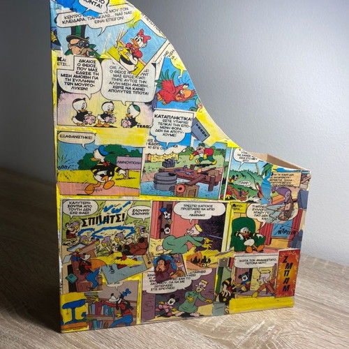 Handmade wooden comic book holders new
