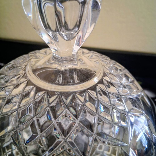 Vintage Cristal d'Arques Longchamp Crystal Footed Compote Large 30cm