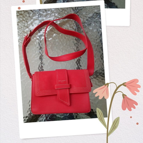 David Jones crossbody bag red, like new