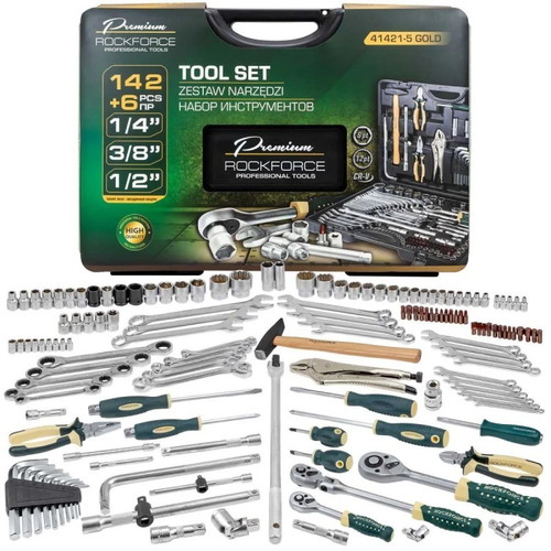 Rockforce Premium socket wrench set new, 142 pieces