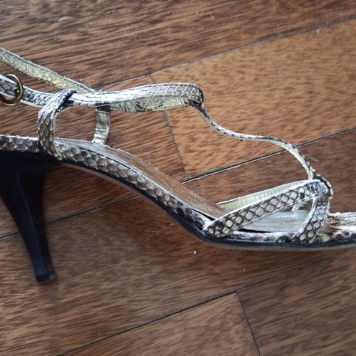 Haralas sandals like new, animal print, size 38, 7 cm heels