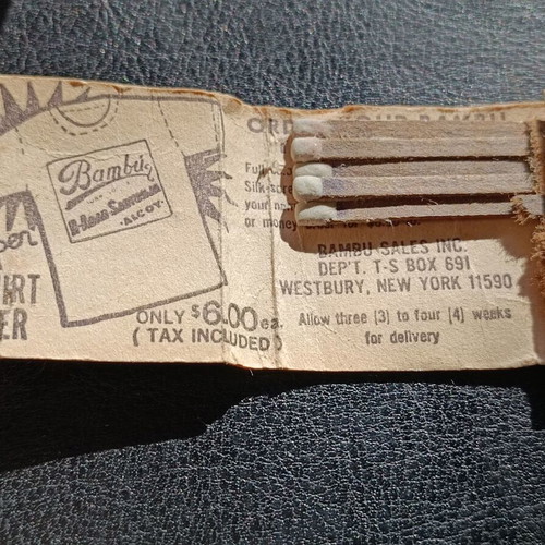 Matches used, collectible boxes from San Francisco 1986
