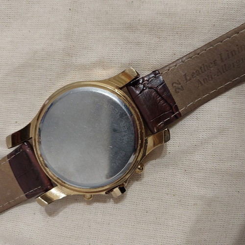 Oxette watch like new, mother of pearl dial, leather strap, 3ATM