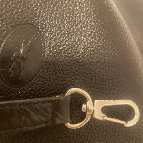 Longchamp leather backpack, brown