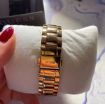 Guess wristwatch new, women's, pink and gold