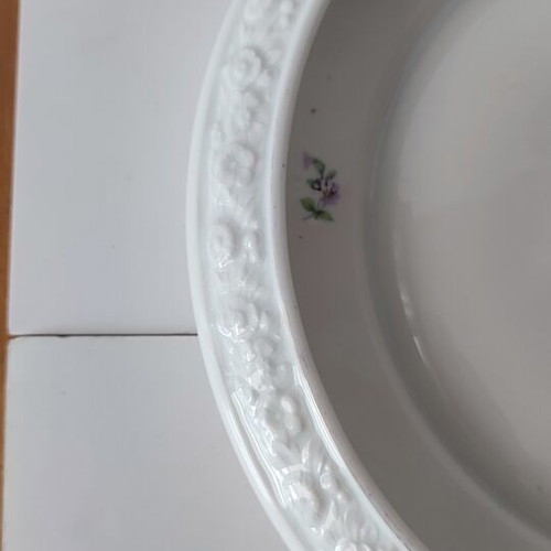 Rosenthal Maria porcelain serving platter with Dresden Flowers design