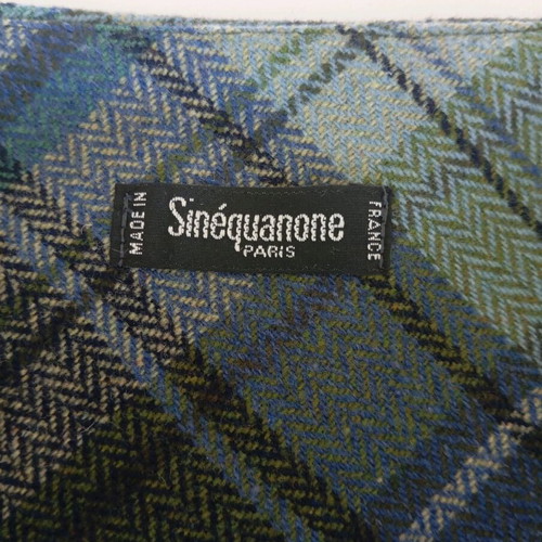 Sinequanone checked skirt like new, blue and turquoise, size large