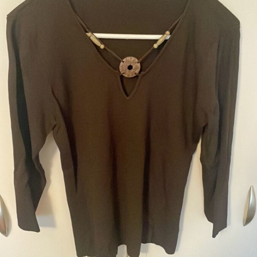 Women's brown blouse like new size M