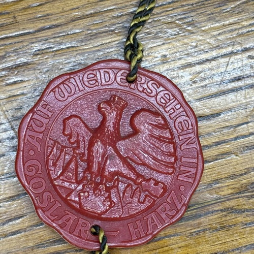 Keychain red seal used, German
