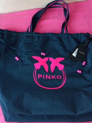 Τσάντα Pinko υφασμάτινη μεγάλης χωρητικότητας νέα