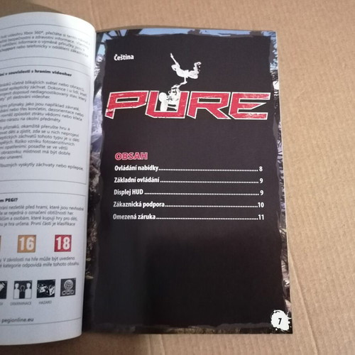 Pure Xbox 360 game manual in English and 5 other languages