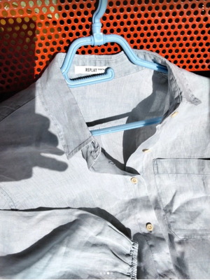 Replay women's shirt size M, like new, white and grey