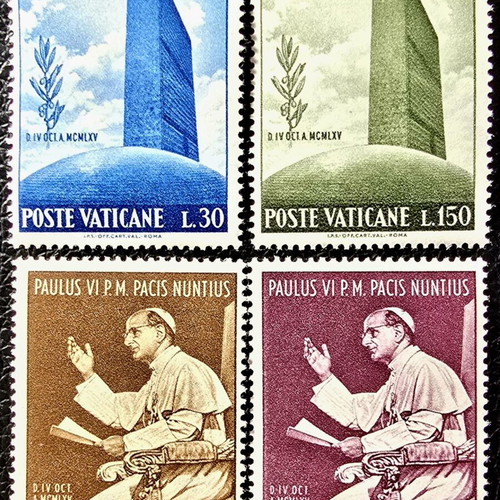 Vatican 1965 stamp set, unissued