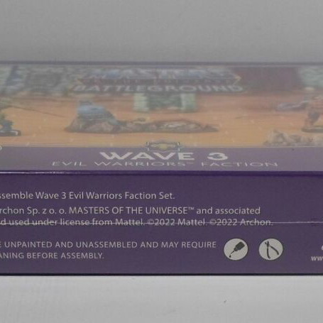 MOTU Battleground Evil Warriors Faction Wave 3 sealed set with minis and cards new