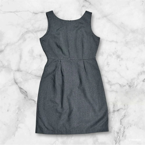 Gap sleeveless dress gray with back zipper size 36 EU like new