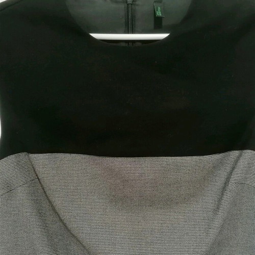 Benetton dress new, size S, black and gray
