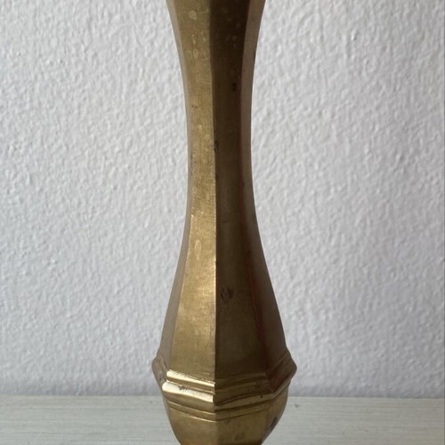Brass vase used, old