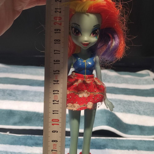 My Little Pony Equestria Girls Rainbow Dash doll used, hair cut