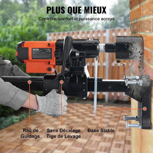 Vevor Diamond Core Drill 3200W 750RPM Wet and Dry Type