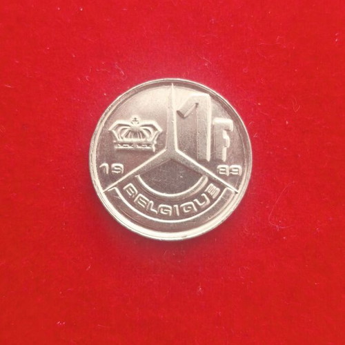 Belgium 1 Franc Coin used