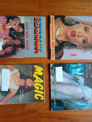 Περιοδικά ερωτικού περιεχομένου μεταχειρισμένα, κατάλληλα για άνω των 18 ετών