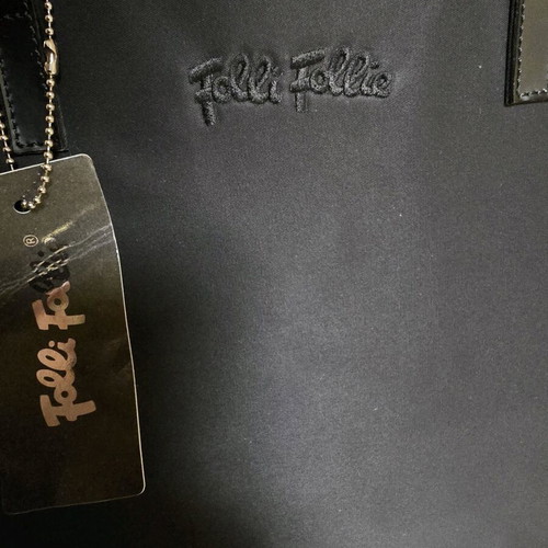 Folli Follie shoulder bag new, large black with dust bag
