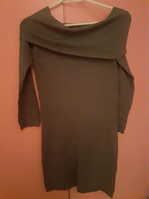 Kontatto short fitted dress brown, one size