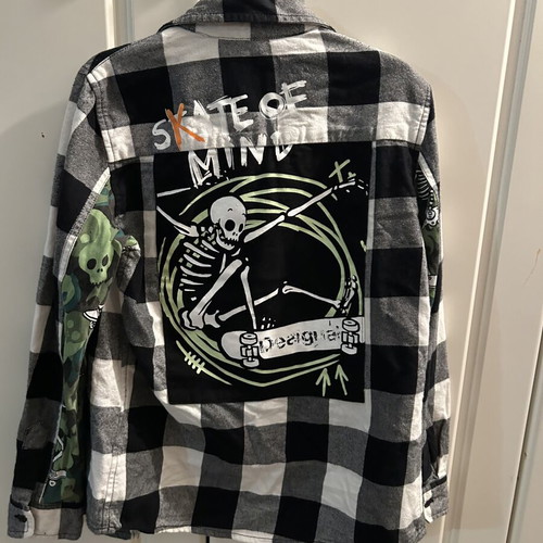 Desigual boys' shirt used, ages 9-10, black and white