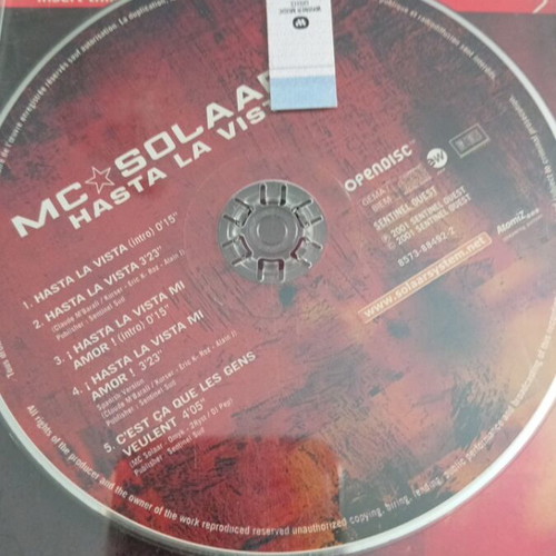 Mc Solaar Hasta La Vista CD single like new