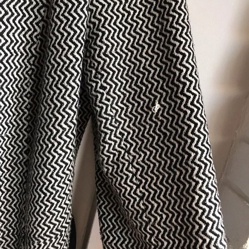 Lucifair women's coat used, 50% wool, black-white, XXL 44 16
