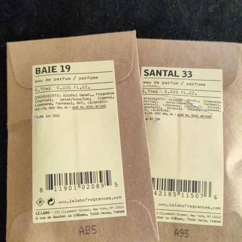 Le Labo perfume set new, travel size tester samples