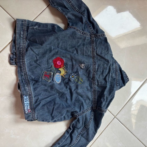 Children's denim jacket used with embroidery 12m