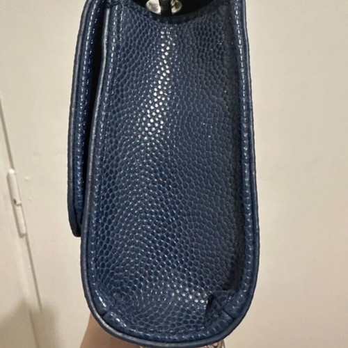 Valentino crossbody bag like new, dark blue with silver chain