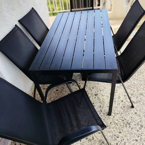 Balcony table with 6 chairs